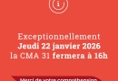 Fermeture exceptionnelle de la CMA 31