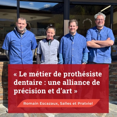 Romain Escazaux et son équipe
