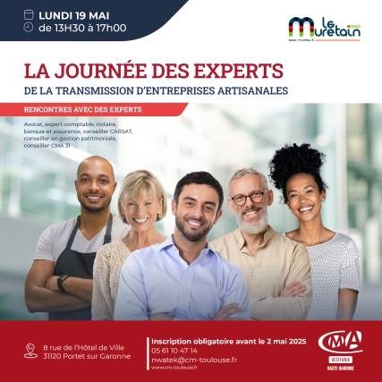 Journée des experts de la transmission d'entreprises du Muretain