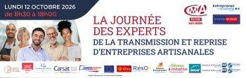 Journée des experts de la transmission et reprise 2026